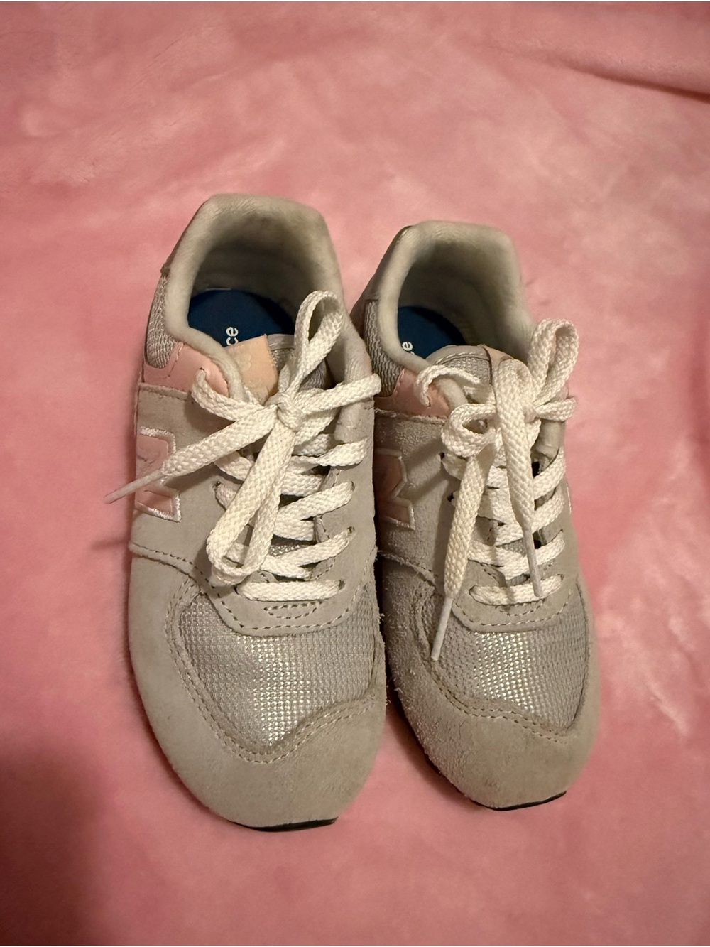 New Balance 574 Pink and Gray Everyday Sneakers (toddler)